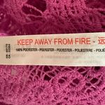 Free People Free Peoole Until Sundown Crochet Shacket Shirt Small Gin Fizz Pink NWOT Photo 11