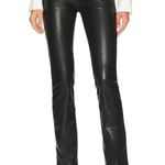 NWT Mother Dazzler Skimp in Wax On Wax Off Black Faux Leather Stretch Pants 30 Photo 1