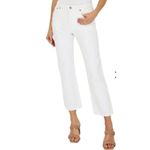 Avec Les Filles  Womens 29 Crop Straight Jeans White Denim Pants Capri Photo 7