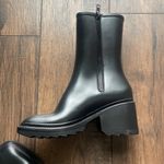 INC boots woman black zipper EVERETT ZIPPER OUTDOOR RAIN heeled BOOT New Size 10 Photo 4