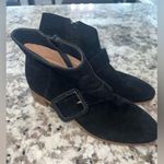 Jack Rogers NEW  Izzie Black Suede Leather Block Heel‎ Ankle Booties H591 7.5 Photo 0