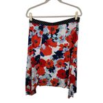 Westport Woman Floral Polka Dot Midi Skirt Size 2X Tie Waist Bloomcore Stretch Photo 3
