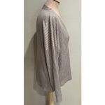 LIENRIDY Women's Tan Cardigan Sweater Size XL Ribbed Preppy Classic Minimalist Brown Photo 2