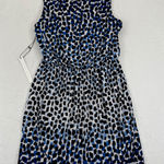Susana Monaco  Womens Dress, Sleeveless, Blue‎ Black Print, Size Large Photo 0