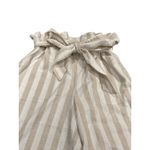 Marine layer  Caroline Pant in‎ Tan/White Stripe Wide Leg Flowy Hemp Size Small Photo 4