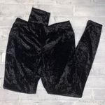 No Comment Black crushed velvet leggings Photo 1