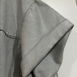 ZARA Women's Metallic Gray High Waist denim romper small Photo 7