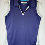 Pebble Beach dry luxe performance polo sleeveless golf top size medium Purple Photo 0