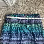 Forever 21 🦋  Tribal Print Maxi Skirt - Blue and Green Y2K Casual Summer Medium Photo 5