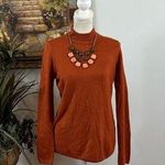kim rogers Women's Sweater Burnt Orange Cardigan Size Small Pullover Long Sleeve Photo 0