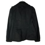 J.Crew  Black Wool 6 Button Pea Coat 4 Photo 1