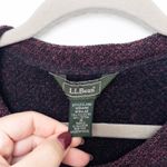 L.L.Bean VTG Womens Cardigan Sweater Size M Burgundy Preppy 90s Cottage Cabin Photo 4