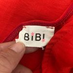 BiBi Tie Shoulder Wrap Top Red M/L Casual Chic Size L Photo 12