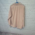 Emery Rose NEW dusty pink textured soft snap up shacket, size Small Photo 3