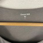 Garnet Hill Folkloric Embroidered Knit Top Charcoal Gray Size Small Photo 1