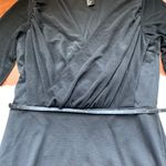 H&M Black long sleeve v neck Chiffon Dress size s Photo 3