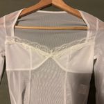 Women’s White Mesh Croptop Size S Photo 1