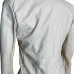 BLANK NYC  Private Practice Wrap Jacket Cream Small Off White Leather‎ Moto Biker Photo 6