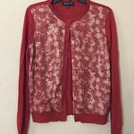 Jones New York Orange front-sequin light cardigan Photo 0