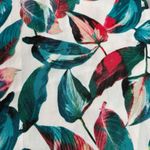 ONIA  Mila Tropical Leaf‎ Print White Pants Wide Leg Swim Beach Cover Up Size S Photo 1