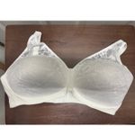 Bali  Breathe Size 2XL White Cotton Modal Lace Wireless T-Shirt Bra DF7594 Photo 1