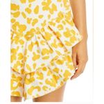 Mother The Ruffle Dyed Denim Skirt Floral Leopard Size 27 New‎ with Tags Yellow Photo 2