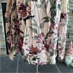 Kori Pink and Cream Ruffled Cut Out Blouse Photo 5