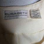 Vtg 1990s Elisabeth Ivory Collarless Rhinestone Button Up Blazer Jacket 20 White Size undefined Photo 3