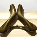 Via Spiga Platinum Gold Peep Toe‎ Platform Heel Size 7M Patent Leather Photo 15