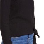Madewell New  Elwood Knot Front Top - Black Long Sleeve Size XS Photo 2