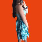 Stunning blue abstract patterned fit and flare tea dress 🔥 Size undefined Photo 2