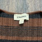 L'Agence  Andy Metallic Thread Stripe Shrug Photo 5