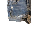 American Eagle  Blue Shortie Super Stretch Denim Jean Shorts Women Sz 0 Photo 4