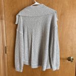 Sweaty Betty Restful Boucle 1/2-Zip Sweatshirt Women's Large Gray White Photo 6