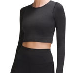 Lululemon Ebb to Street Long Sleeve Ribbed
Shirt Size 8 Dark Grey Top Photo 0