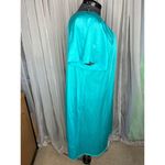nightgown satin teal vintage Blue Size XL Photo 5