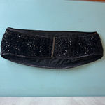 Black Sequin Bandeau Crop Top Size XS Photo 3
