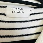 Things Between Striped Cardigan midi Dress Size XS Black Photo 2
