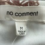 No Comment Chic White Maxi Dress with Brown Floral Design Photo 4