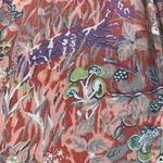 Vintage‎ Woodland Puff Sleeve Maxi Dress Mushrooms Squirrel Foxes 70s medium Pink Photo 6