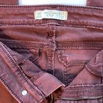 Abercrombie & Fitch Abercrombie and Fitch Plum Burgundy Skinny Pants Back Pockets Size 4R 27/29 Photo 6
