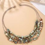 Bohemian Style Irregular Stone Beaded 3 Photo 1