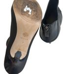 Isola  Black Pebble Leather Heels Booties Ankle Boots Size 7 Photo 7