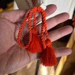 Wrangler  WOMEN'S EMBROIDERED TASSEL OFF SHOULDER TOP WHITE ORANGE SIZE MEDIUM Photo 11