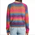 Urban Outfitters BB Dakota Steve Madden Rainbow Colorful Fuzzy Ombre Long Sleeve Sweater Top Photo 1