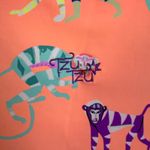 Tzu Tzu Sport Golf Top Womens Medium Orang Monkey Sleeveless Shirt 1/4 Zi UPF UV Orange Photo 6