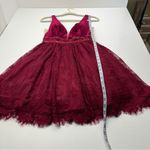 Coya Collection Burgundy Fairy Grunge Mini Dress Womens Size Small NEW *FLAW Photo 8