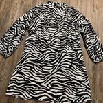 Ralph Lauren Lauren  Zebra Y2K Cotton 90 Vintage Swim Bathing Suit Coverup Dress Photo 0