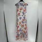 Calvin Klein  floral white Hydrangea High-Low wedding guest dinner Maxi Dress 6 Photo 9