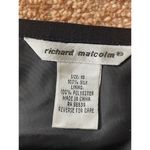Richard Malcolm Black Silk Tiered Ruffle Skirt Size 10 Sequin Trim Photo 3
